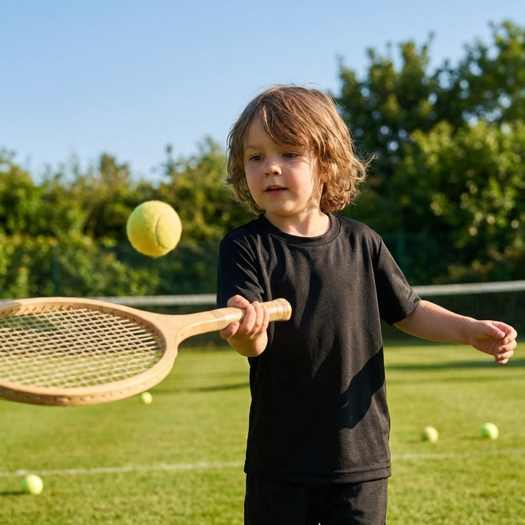 Junior Tennis Shirt in lightweight polyester for young athletes