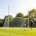 Aluminium football goal 12x6ft with weatherproof net