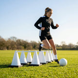 Tri cone hurdles set for sports training available in multiple colours