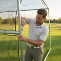 Golf Cage Replacement Parts including steel tubes and netting