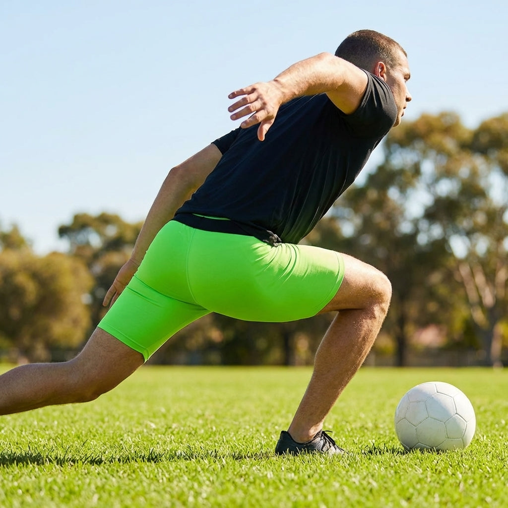 Men's base layer shorts in various colours, ideal for sportswear