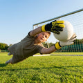 Professional goalkeeper gloves in various sizes and colours
