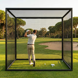 Golf Cage Replacement Parts including steel tubes and netting