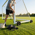 All-terrain football goal wheels for easy movement