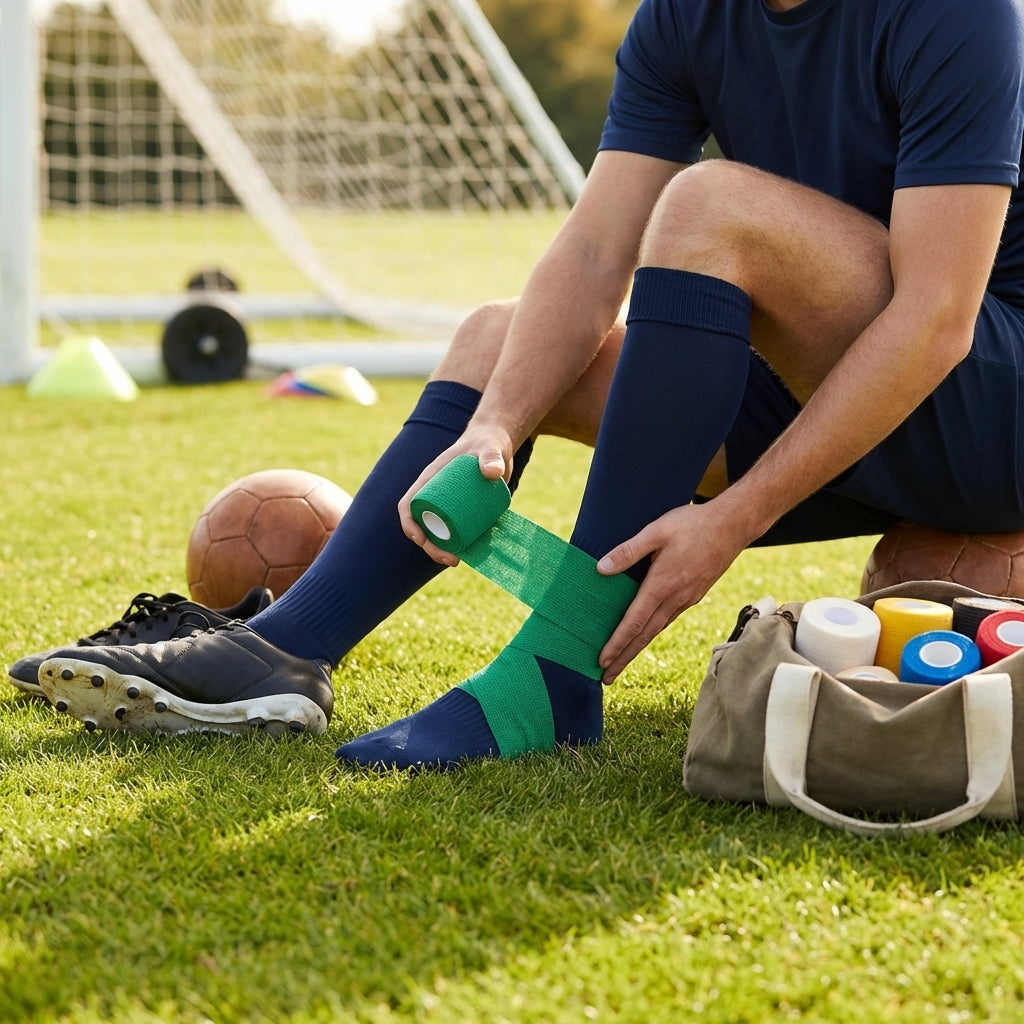 Cohesive Bandage Tape – Multi Sizes/Colours – Latex-based, Sweat-resistant – Sports & Injury Support