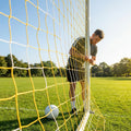 Football goal nets 24 x 8 ft, durable HDPE for clubs and schools