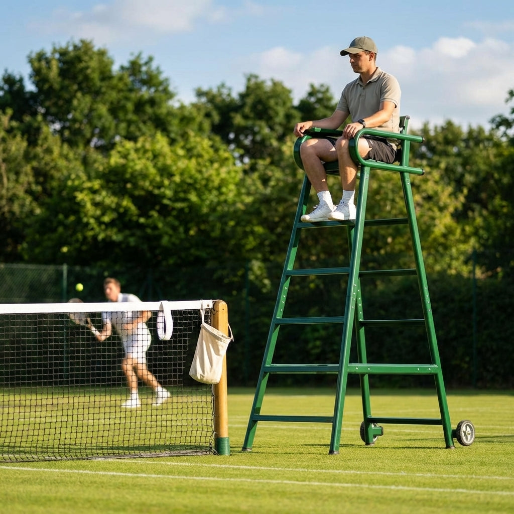 Aluminium Tennis Umpire Chair in Green, Blue, or Black