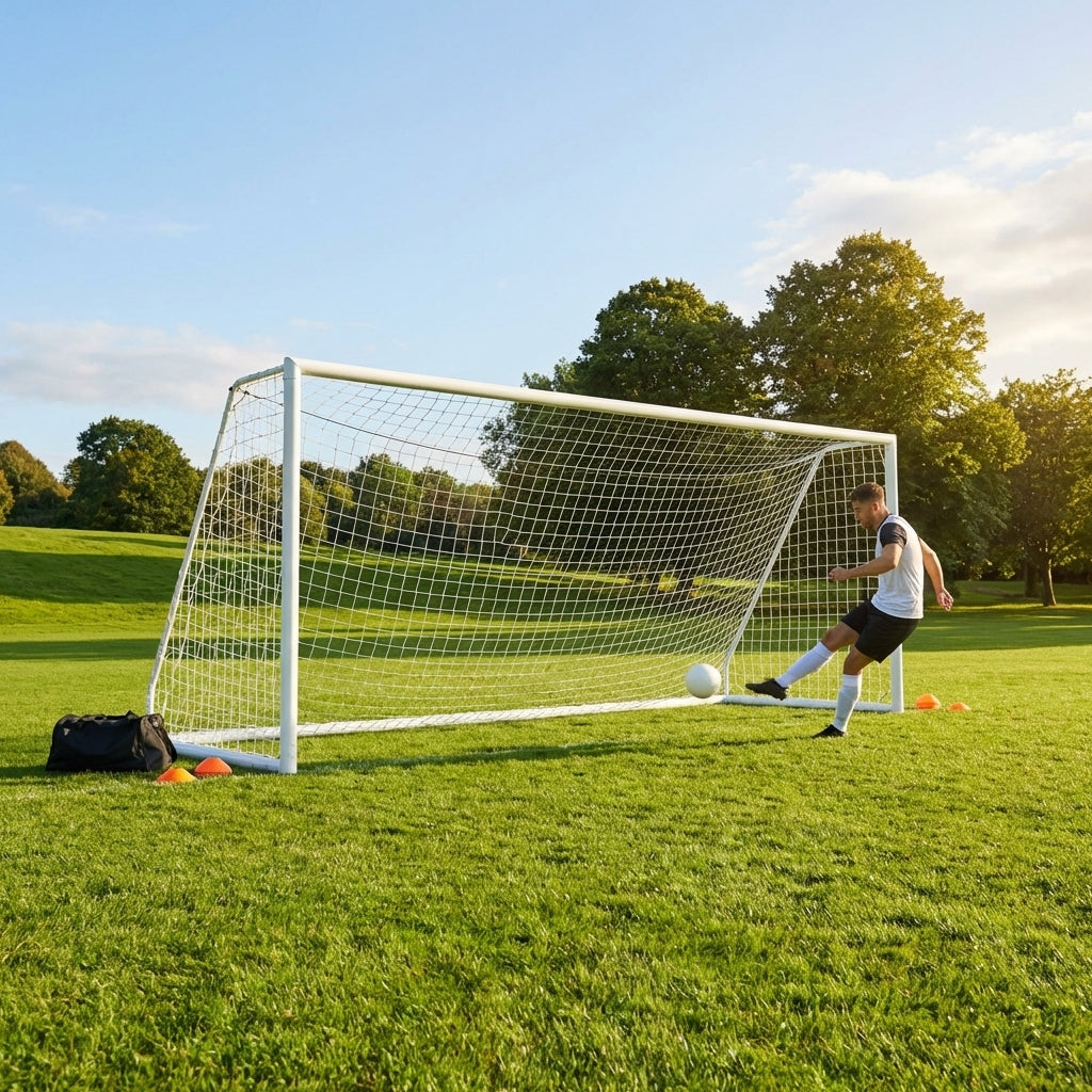 Aluminium football goal 24x8ft for outdoor matches