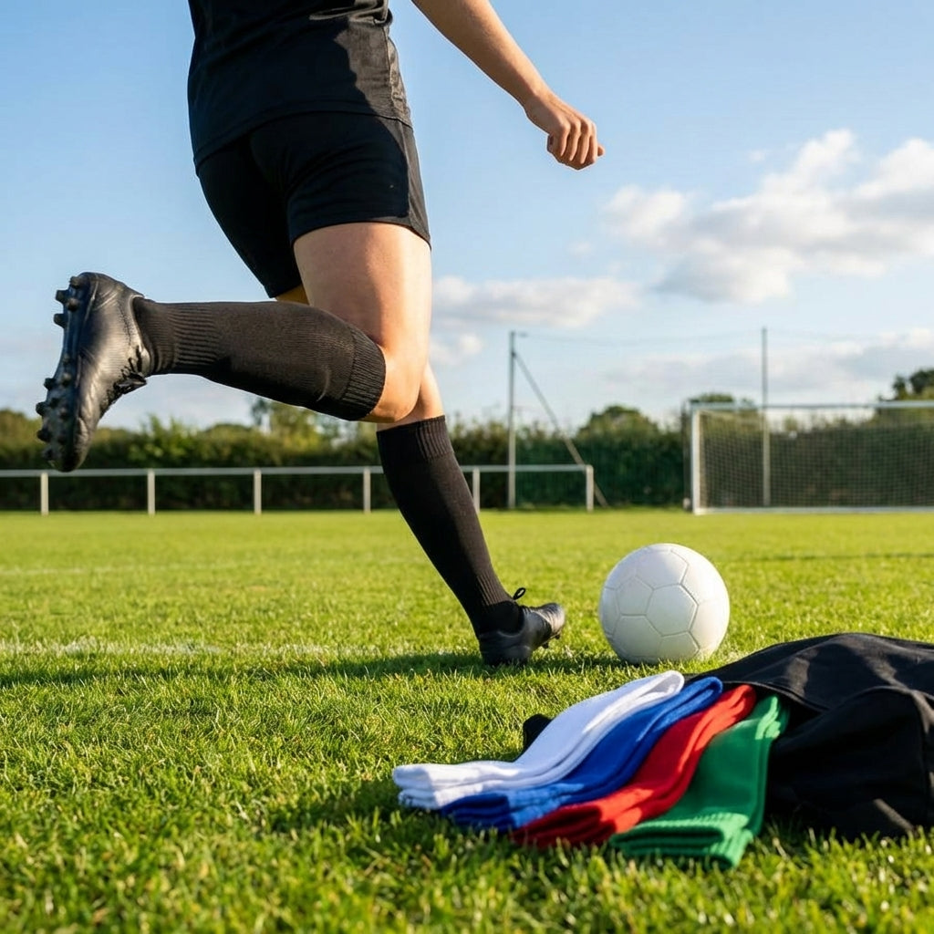 Knee-high football socks in multiple colours, ideal for sports use