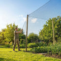 19mm black bird netting made from high-density polyethylene for garden and industrial use