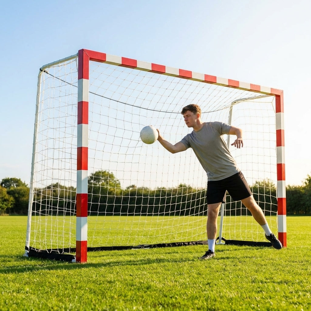 Replacement goal nets made from 5-ply knotless polyester in various sizes