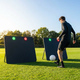 Interactive rebound boards for football training with advanced features