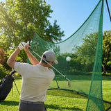 Golf Impact Netting in black or green with HDPP twine for indoor and outdoor use