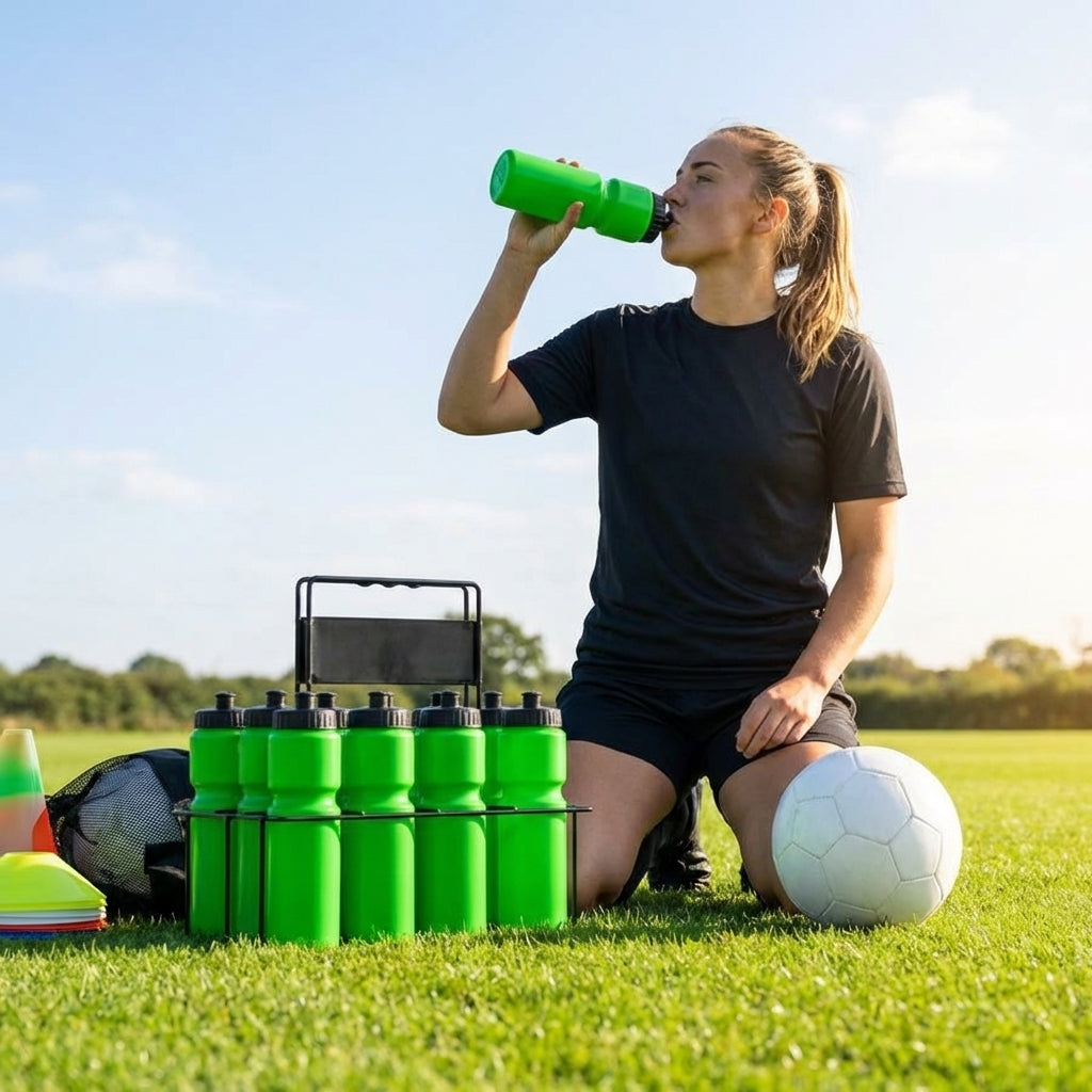 750ml sports water bottle in multiple colours, BPA-free plastic