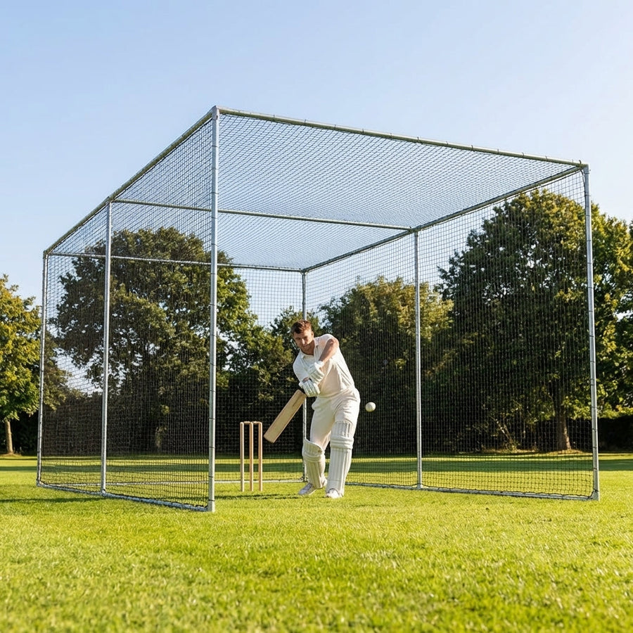 Steel Cricket Cage – Custom Sizes – Galvanised Steel – Club & School Use