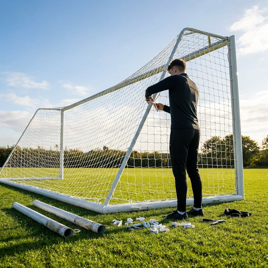 Football goal replacement stanchions available in multiple sizes