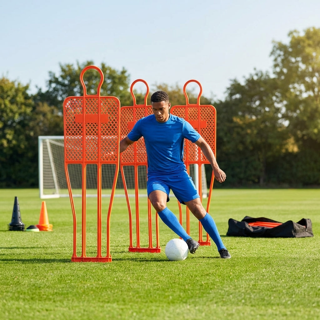 Football training mannequins made from shatterproof PVC, 6ft tall