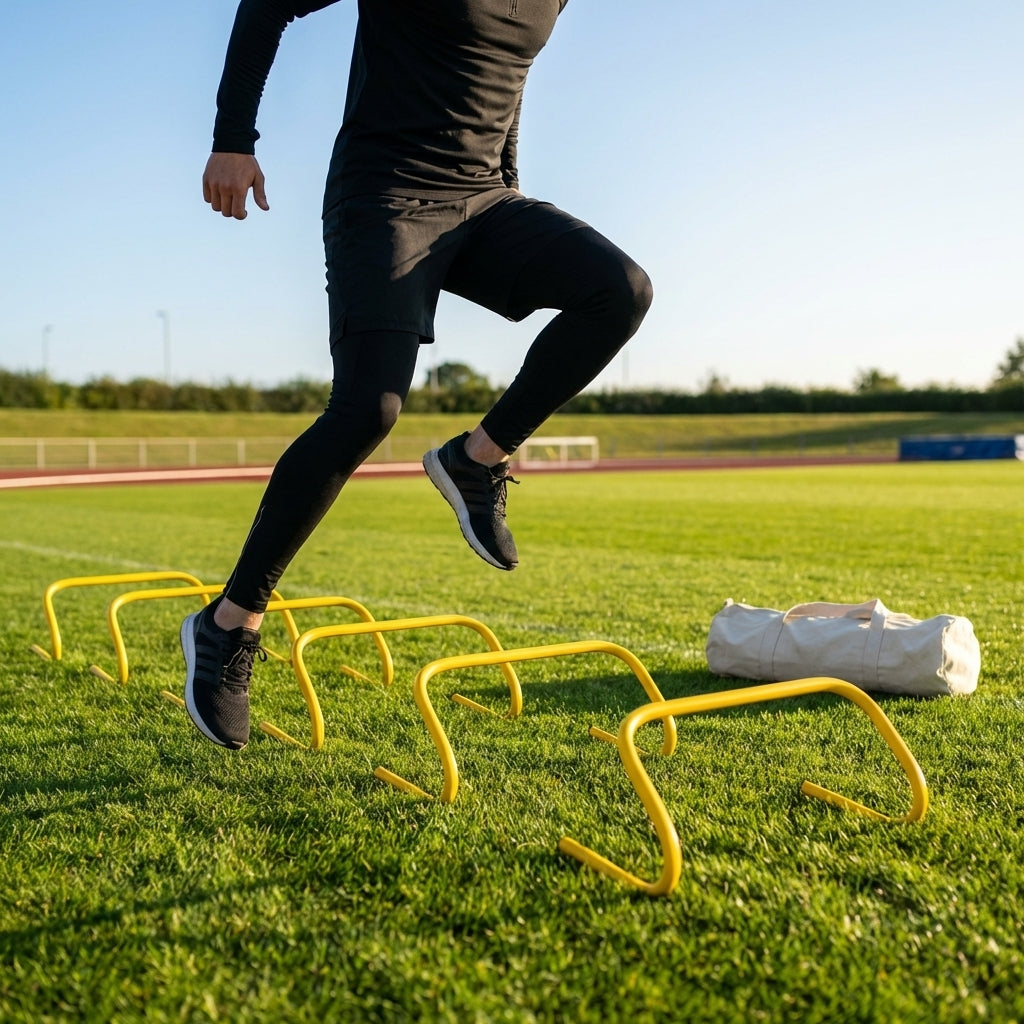 Speed Training Hurdles – 6in, 9in, 12in – Durable Plastic – Sports & Schools