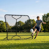 Aussie Rules Football Rebounder with galvanised steel frame for training