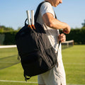 Racket backpack made from durable polyester for sports enthusiasts