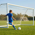 Football goal nets 24 x 8 ft, durable HDPE for clubs and schools