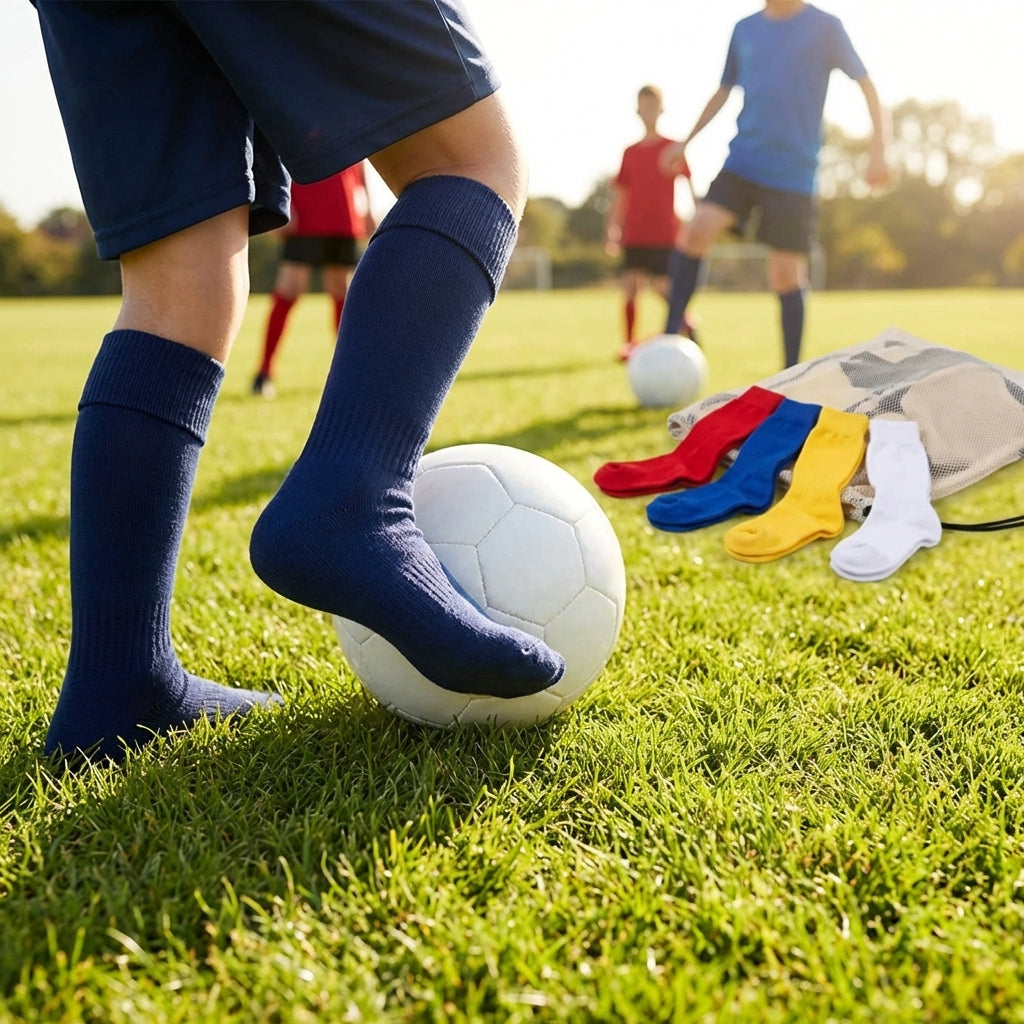 Knee-high football socks in multiple colours, ideal for sports use