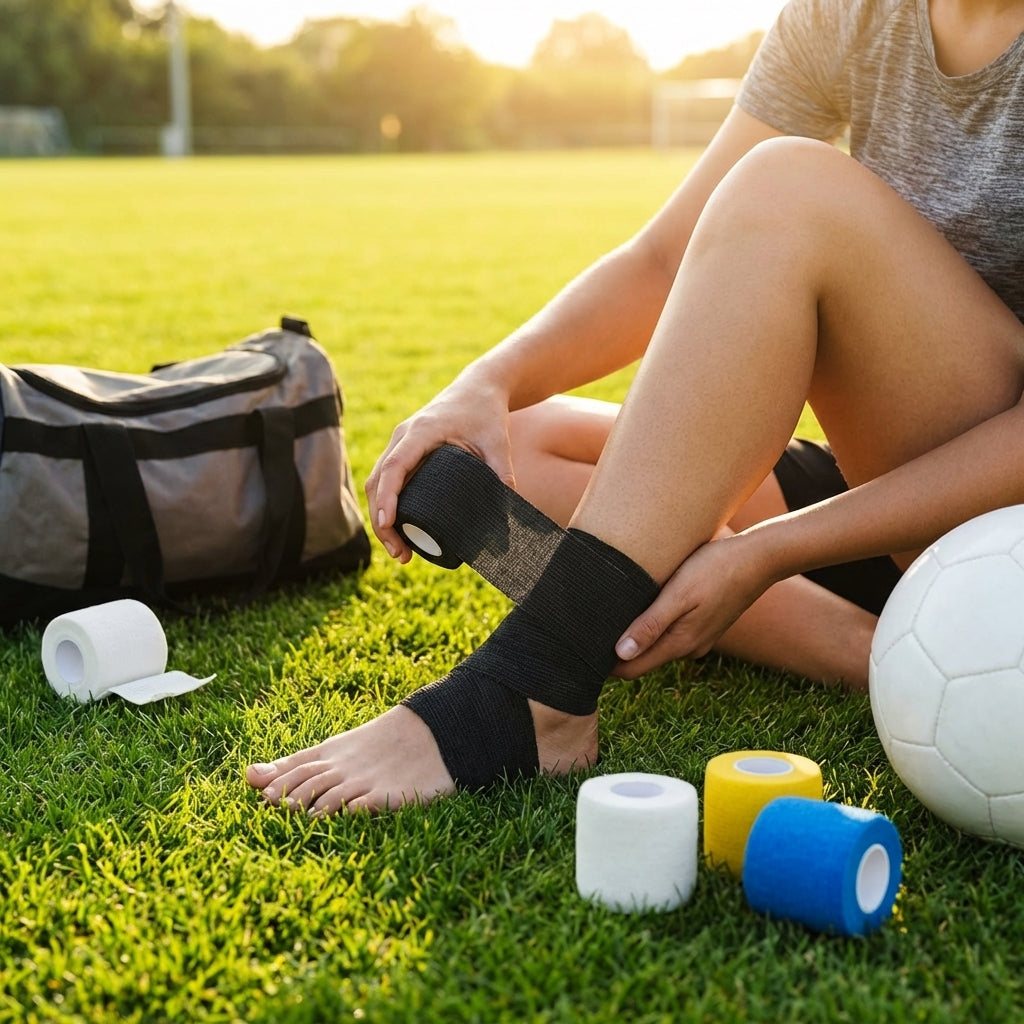 Cohesive Bandage Tape – Multi Sizes/Colours – Latex-based, Sweat-resistant – Sports & Injury Support