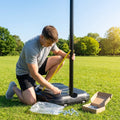 Replacement parts for netball post, including hoops, nets, and wheels