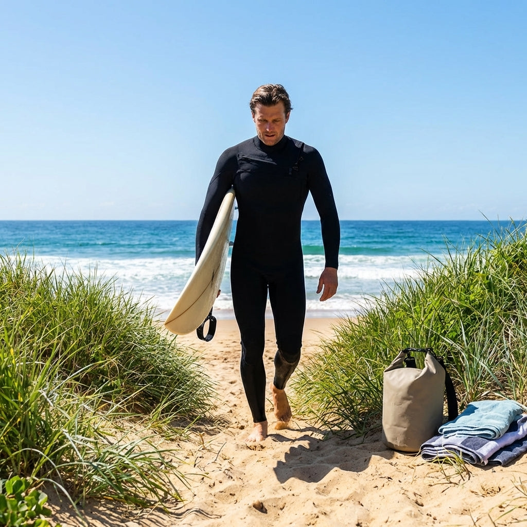 Neoprene men's wetsuit for water sports