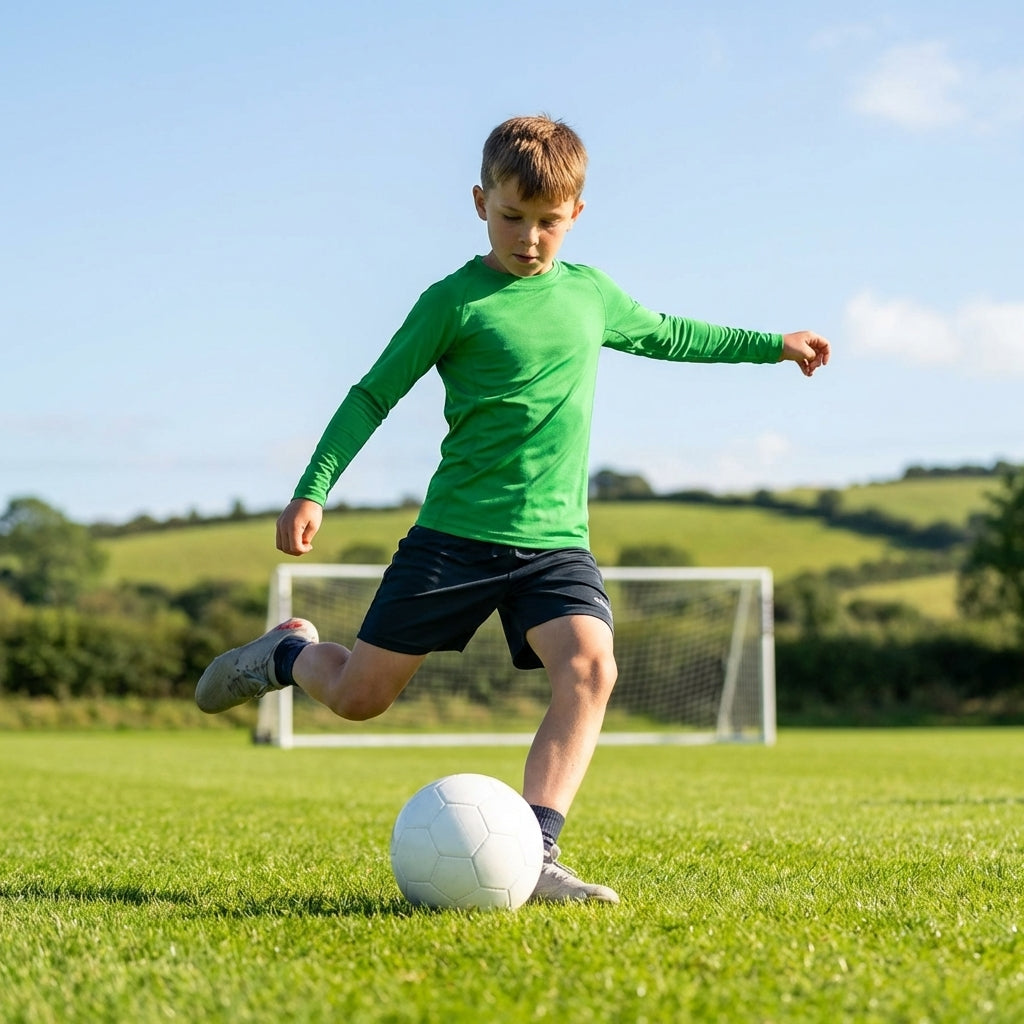 Junior Boys' Long Sleeve Base Layer Top in Various Colours