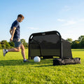 Beach football goal with fluorescent net and aluminium frame