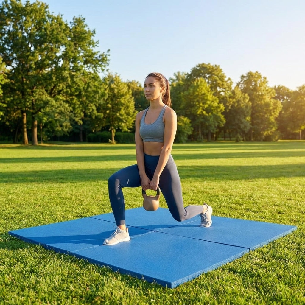 Rubber Gym Flooring Mats in various thicknesses and colours