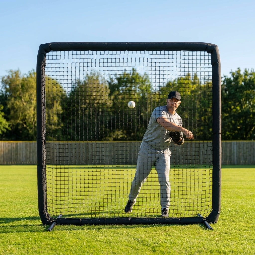 Baseball Replacement Net 7ft x 7ft, Heavy Duty Knotted Twine