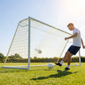 Multi-colour football goal nets for full-size goals