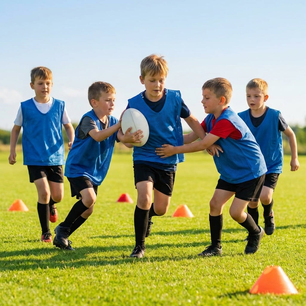 Rugby Training Bibs in Various Colours and Lightweight Mesh