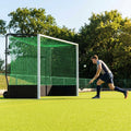 Aluminium hockey goal with reinforced frame for professional use