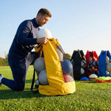 Football Tube Ball Bag in nylon and mesh for training and match use