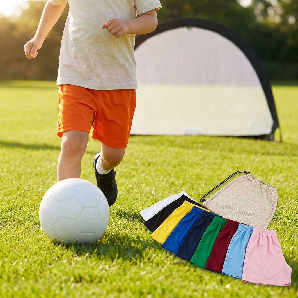 Kids Football Shorts in Various Sizes and Colours