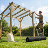 19mm black bird netting made from high-density polyethylene for garden and industrial use