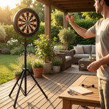 Portable Dartboard Stand with Adjustable Height for Indoor Use