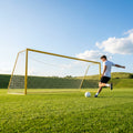 Beach soccer goal with reinforced aluminium frame