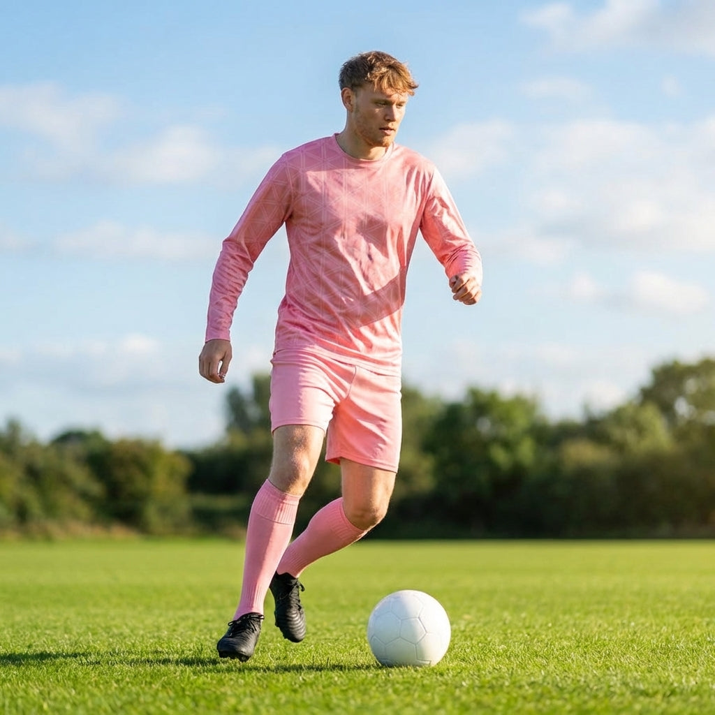 Men's Long Sleeve Football Kit in multiple colours with socks and shorts