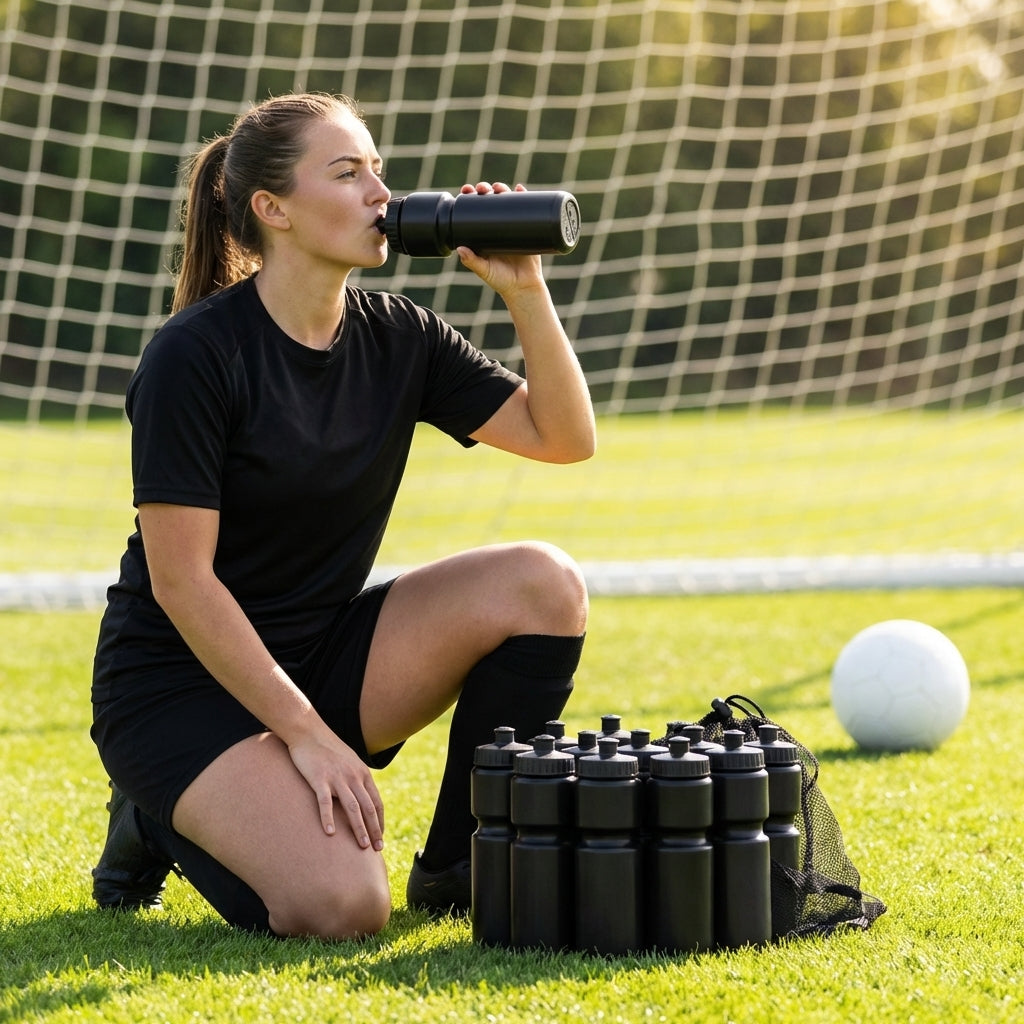 750ml sports water bottle in multiple colours, BPA-free plastic