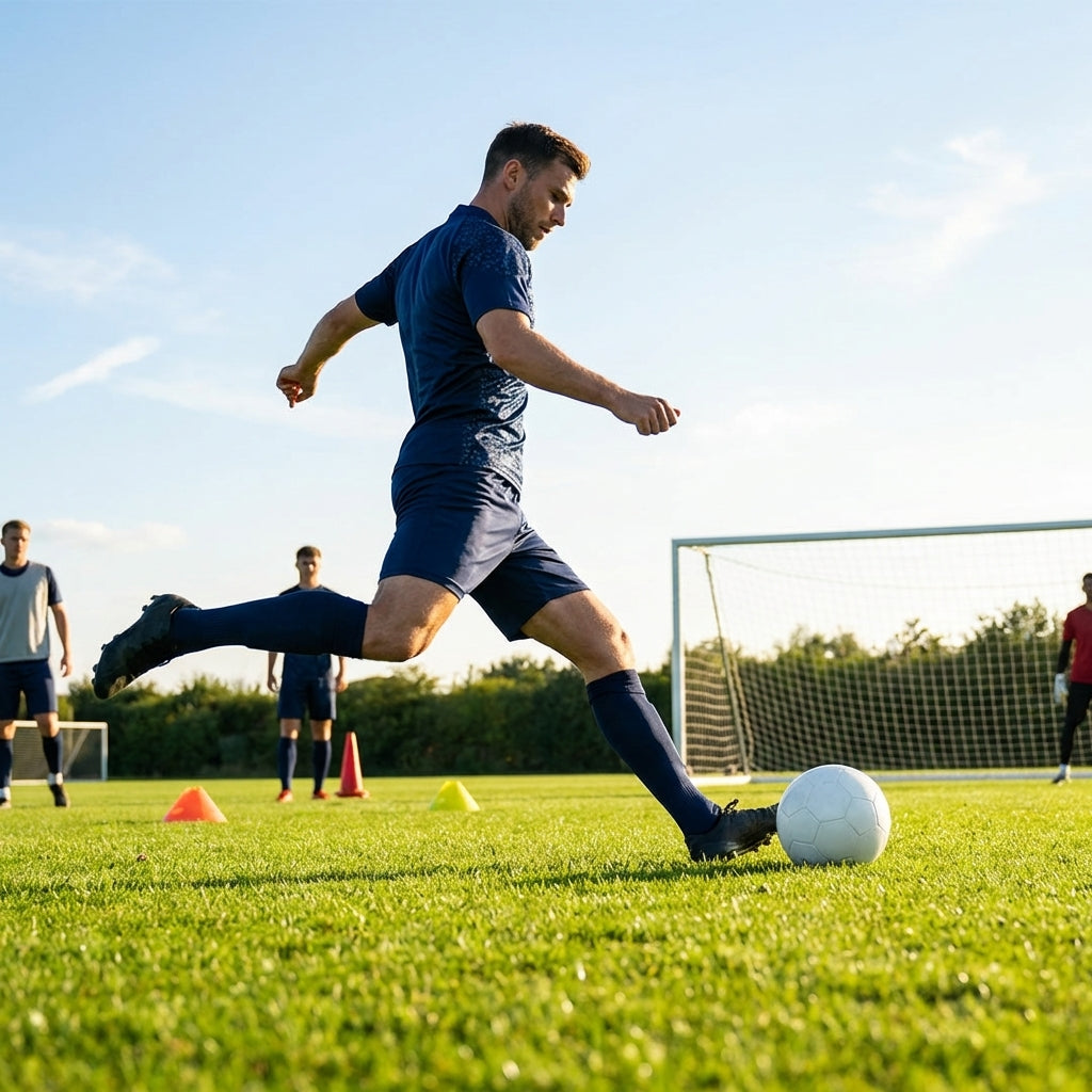 Men's football shirt in multiple colours, made from polyester for athletic use