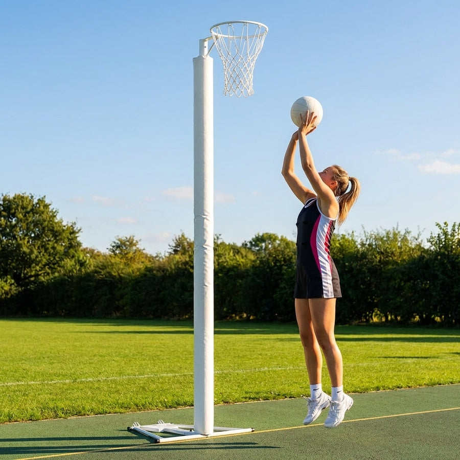 Netball Post Protector Padding – Black/White/Pink/Blue – Impact Resistant Foam – Indoor & Outdoor Use