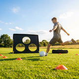 Football target sheets for square pop-up goals, multiple sizes