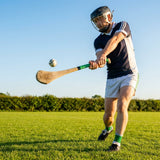 Ash Hurling Stick with custom grip colours, ideal for indoor and outdoor sports