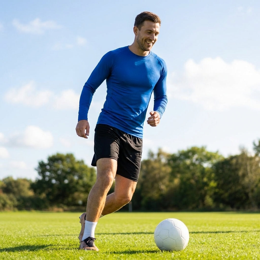Men's long sleeve base layer in various colours for sports