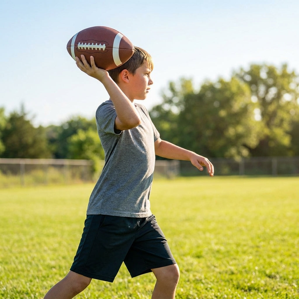 American Football Game Ball with PU Leather Cover