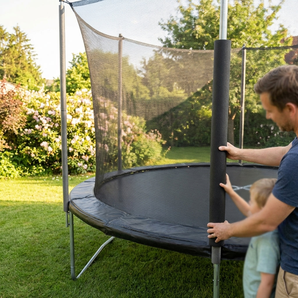 Replacement parts for garden trampolines, outdoor use